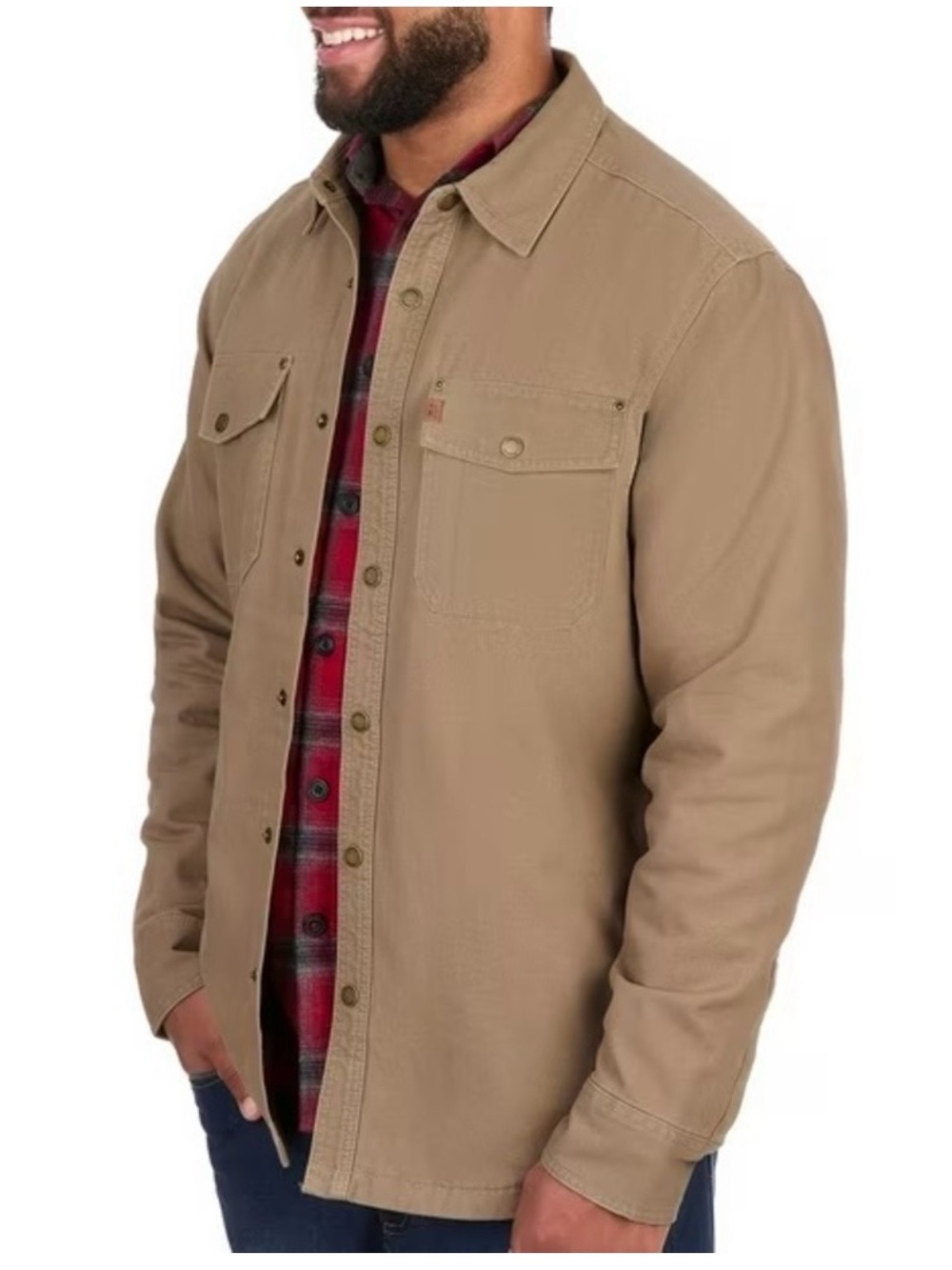 COLEMAN Men’s size XL Driftwood Fleece Lined Shirt Jacket NEW